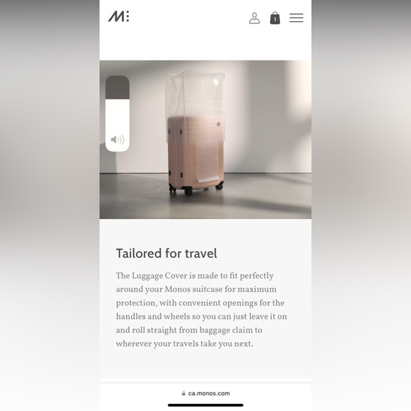 Monos Luggage Cover (check in medium) NEW BNWT - Picture 10 of 11